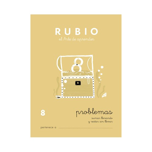 Problemas 8, sumar llevando y restar sin llevar, 6-7 años RUBIO.
