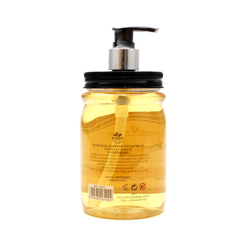 BECASAN NATURE Jabón de manos líquido con vainilla y karite BECASAN NATURE 500 ml.