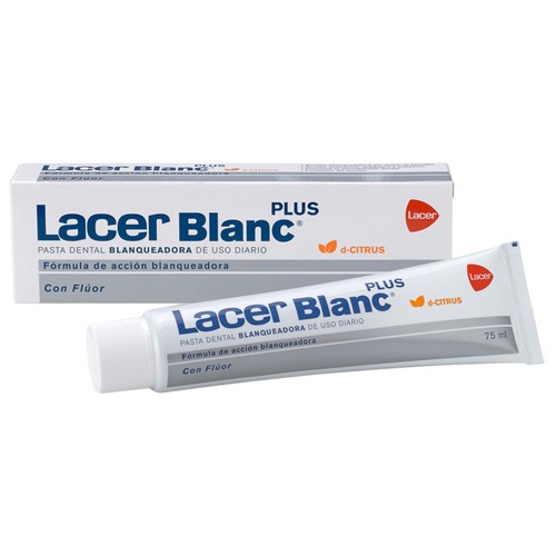 LACER Blanc Pasta de dientes de uso diario, con flúor y acción blanqueadora plus 75 ml.