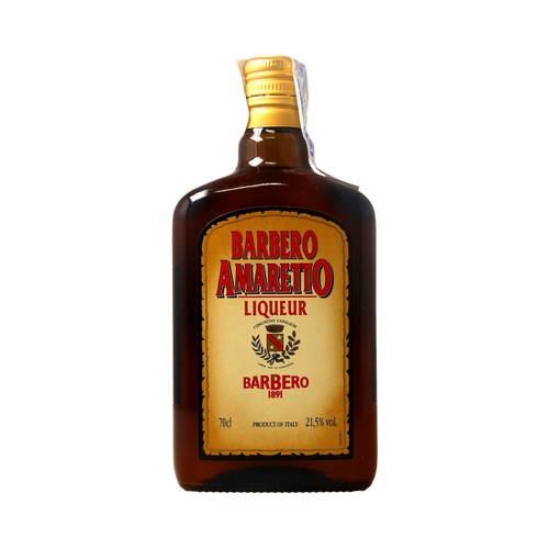 BARBERO Licor de amaretto BARBERO botella de 70 cl.