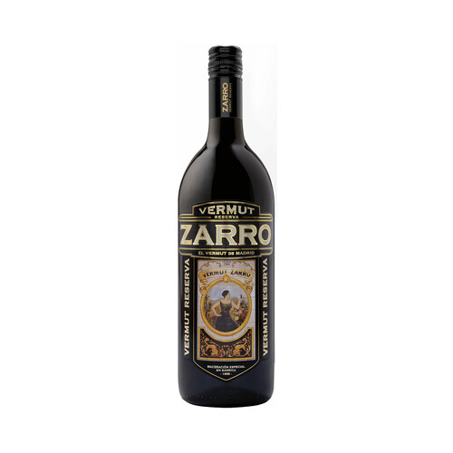 ZARRO Vermouth reserva macerado en barrica, típico de Madrid botella de 1 l.