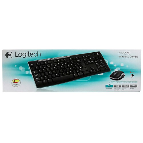Set de teclado y ratón inalámbricos LOGITECH MK270 Wireless, conexión Usb 2.0.