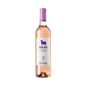 SOLAZ Vino rosado con I.G.P. Vinos de la Tierra de Castilla-La Mancha botella 75 cl.