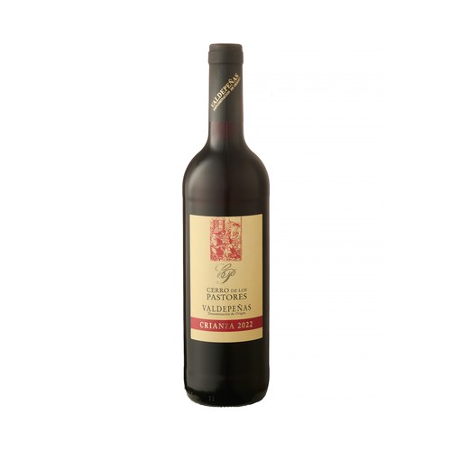 CERRO DE LOS PASTORES Vino tinto crianza con D.O. Valdepeñas botella 75 cl.