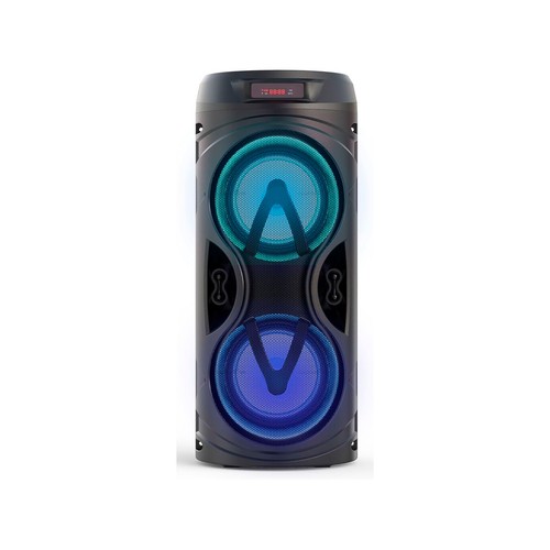 Altavoz portátil QILIVE Q1308, 20W, Bluetooth, puerto USB, lector de tarjetas SD, iluminación LED.