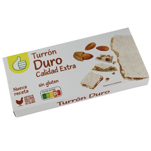 PRODUCTO ECONÓMICO ALCAMPO Turrón duro calidad extra 200 g.