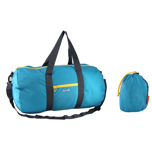 Bolso de viaje capacidad 35 litros de color azul, AIRPORT ALCAMPO.