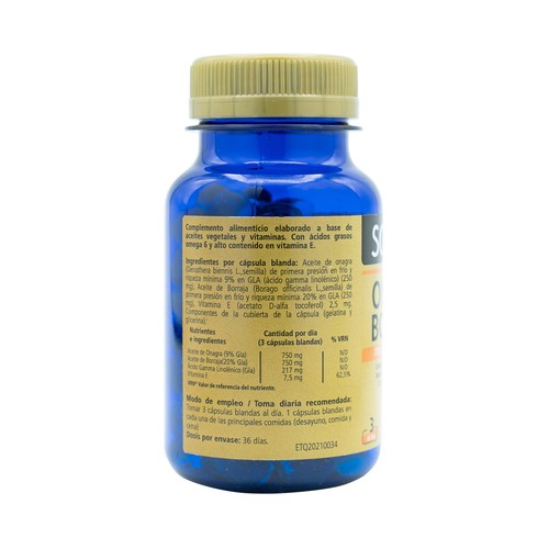 SANON Onagra y borraja (Complemento alimenticio) 110 cápsulas.