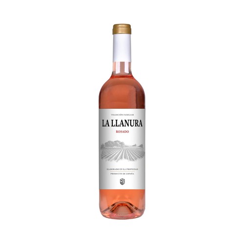 LA LLANURA  Vino rosado con D.O. La Mancha botella 75 cl.