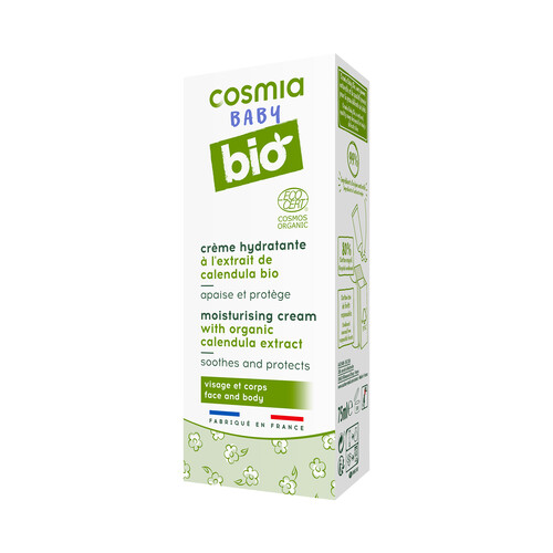 COSMIA BABY ECOLÓGICO Crema hidratante para cara y cuerpo con extracto de calendula bio COSMIA BABY ECOLÓGICO Bio 75 ml.