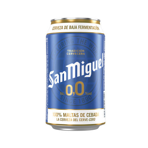 Cerveza sin alcohol (0,0% Vol.) SAN MIGUEL 33 cl.