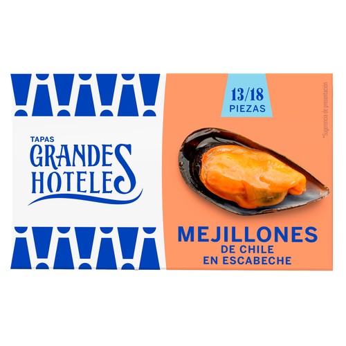 GRANDES HOTELES Mejillón en escabeche 69 g.