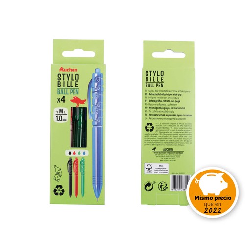 4 Bol Retractil Colores Surtidos Recicl ALCAMPO