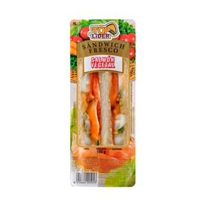 TOP LIDER Sándwich Salmón ahumado 160 g.