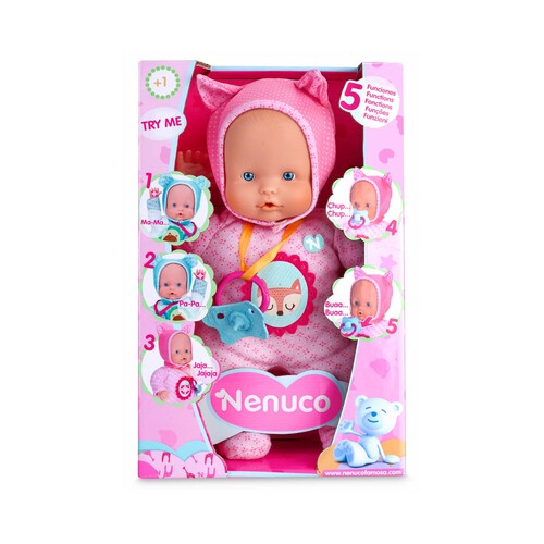 Muñeco bebé blandito con 5 funciones, My Little Nenuco Soft, NENUCO.