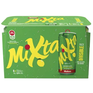MAHOU Cerveza mixta pack latas 8 x 33 cl.