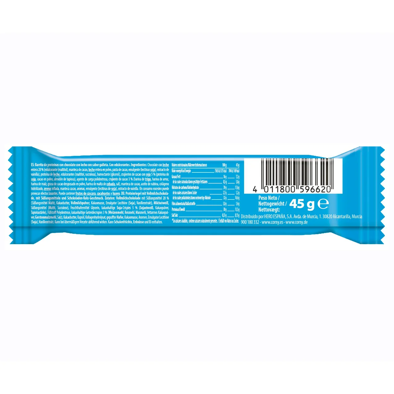 Barrita protein soft choco 45 gr.