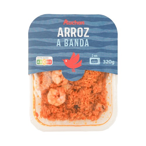 AUCHAN Arroz a banda, listo para calentar y comer 320 g. Producto Alcampo