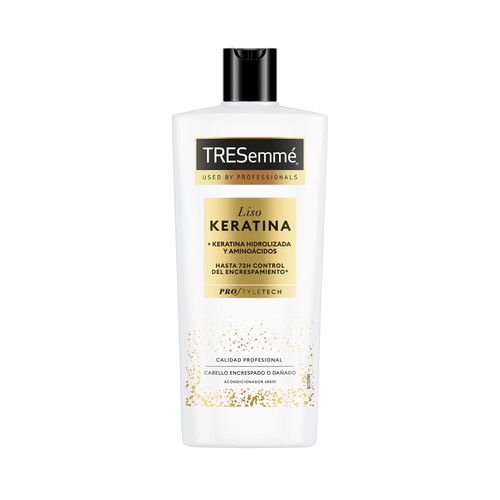 TRESEMMÉ Liso keratina Acondicionador con aceite de Marula, para cabello encrespado o dañado 685 ml.