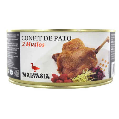 MALVASIA Confit de pato, 2 muslos 400 g.