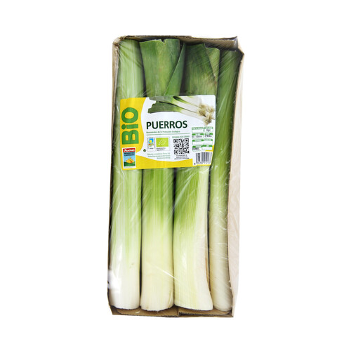 Puerros ecológicos ALCAMPO PRODUCCIÓN CONTROLADA ECOLÓGICO 600 g.