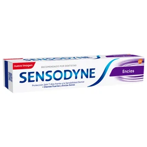 SENSODYNE Pasta de dientes acción encía sanas, para personas con sensibilidad dental SENSODYNE Encías 75 ml.