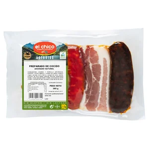 EL CHICO Preparado de cocido con ahumado natural 380 g.