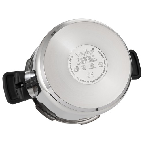 Olla a presión VALIRIA MONTANA inox de 6 litros.