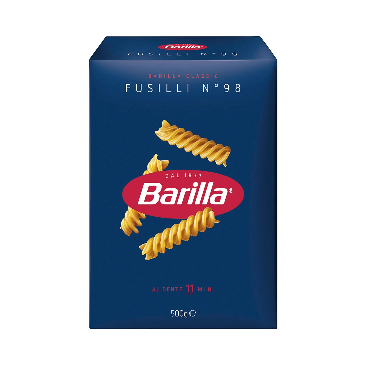 BARILLA Pasta Fusili N.98 (Hélices) BARILLA 500 g.