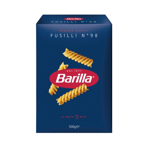 BARILLA Pasta Fusili N.98 (Hélices) BARILLA 500 g.