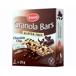 EMCO Barritas de cereales choco chips sin gluten 5 ud.124 g.