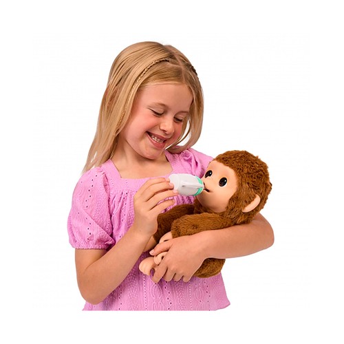 Mascota interactiva LITTLE LIVE PETS My Baby Monkey con sonidos y reacciones, +4 años.