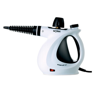Limpiador de vapor SOLAC LV1301 Steam Jet 2.0, 1050W, 3 Bar, depósito 350ml.