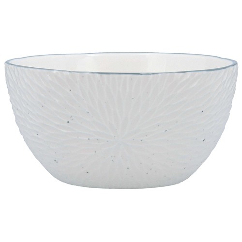 Bol de porcelana con relieve y filo de 16cm, BIDASOA
