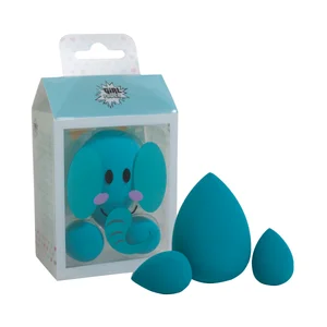 GIRL POWER Elefante Esponjas de maquillaje para bases ligeras, ideales para el rostro.