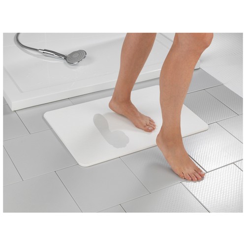 Alfombra de baño modelo Simi color blanco. TIERRA DE DIATOMEAS