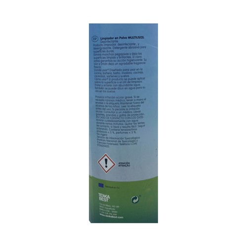 EFI Limpiador en polvo multiusos con cloro activo y aroma a limón 750 g.