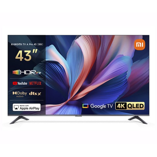 Televisión QLED 43" XIAOMI 43A PRO 2026, 4K, Google TV, Bluetooth.