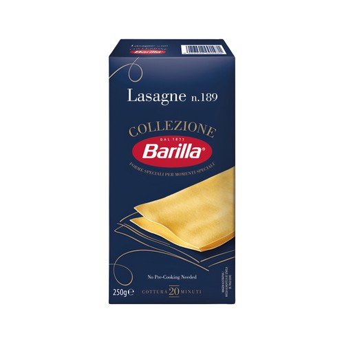 BARILLA Placas para hacer lasaña italiana 250 g.