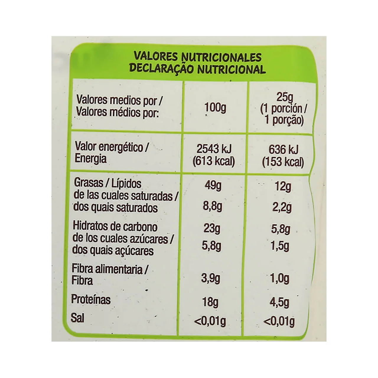 PRODUCTO ALCAMPO Bio Anacardos crudos ecológicos 125 g