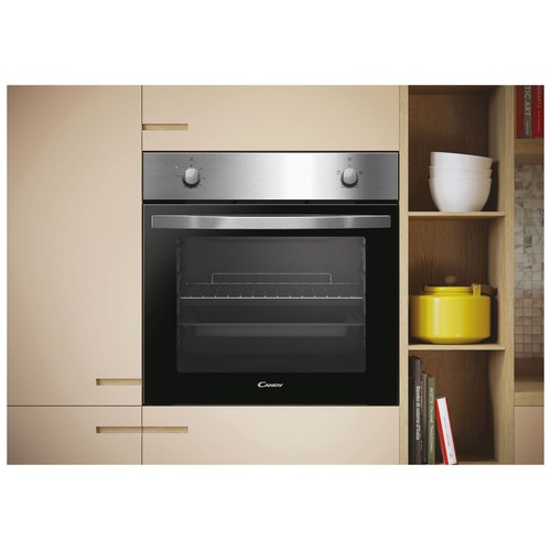 Horno convencional CANDY FIDCPX200, negro, capacidad 70L, clase energética A, A: 59,5cm, H: 59,5cm, F: 56,8cm.