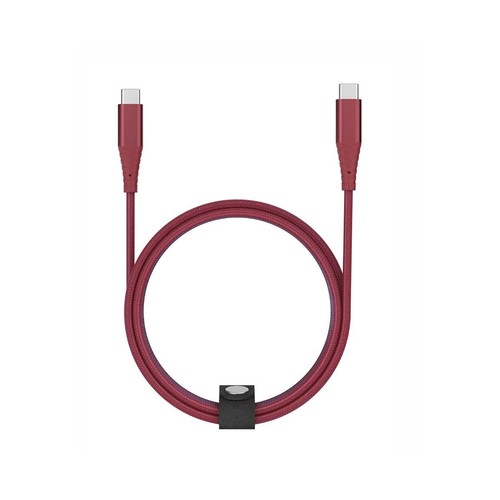 Cable USB C a USB C QILIVE 600183151 , longitud 1,2 metros, color rojo