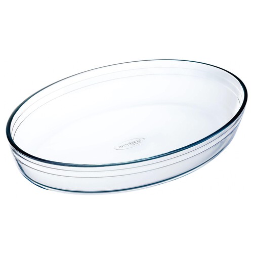 Fuente oval de 39x27 centímetros fabricada en cristal ARCUISINE.