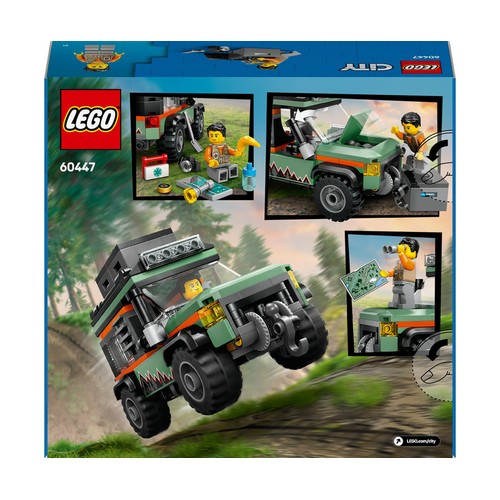 LEGO City Great Vehicles Todoterreno 4x4 de Montaña 60447, 221 piezas, +6 años.