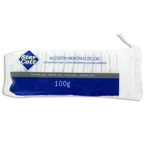 Algodones precortados en zig-zag STAR COTT 100 gr