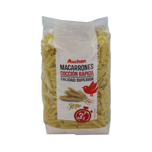 Imagen de PRODUCTO ALCAMPO Pasta macarrones cocción rápida 3 minutos PRODUCTO ALCAMPO 500 g.