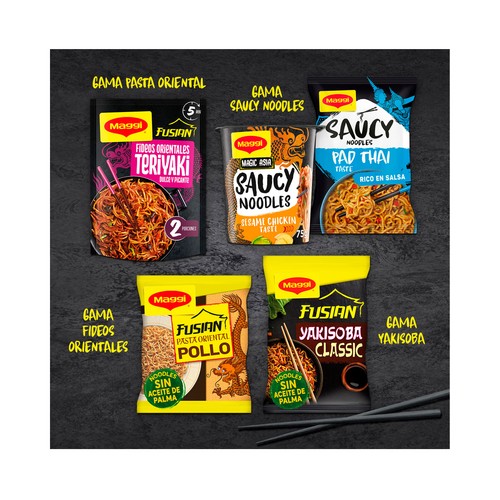 MAGGI Noodles fideos instantáneos saucy pad thai 120gr