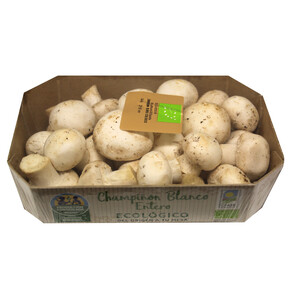 Champiñón blanco ecológico ALCAMPO PRODUCCIÓN CONTROLADA ECOLÓGICO 250 g.