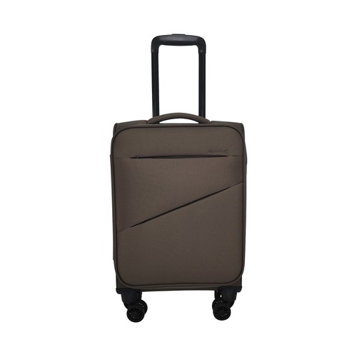 Maleta de cabina tipo trolley  soft 8 ruedas lock 55cm khaki. AIRPORT