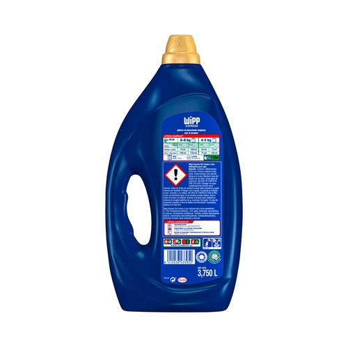 WIPP EXPRESS Detergente en gel para lavadora Limpio y Liso WIPP EXPRESS 75 lav. 3,750 L.